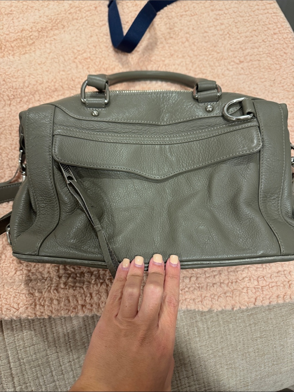 Rebecca minkoff Women’s Leather Satchel Handbag - Gray